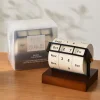 Wheel Perpetual Calendar Creative Rotating Office Desk Ornament Desk Calendar