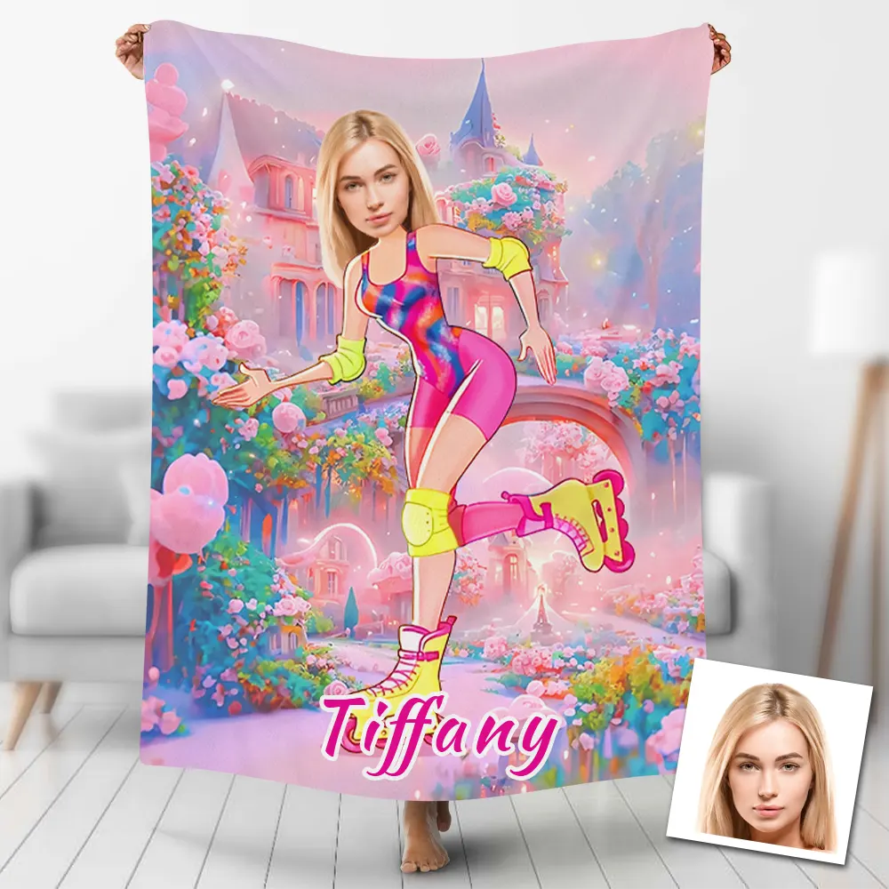 Custom Blankets Personalized Barbie Blanket