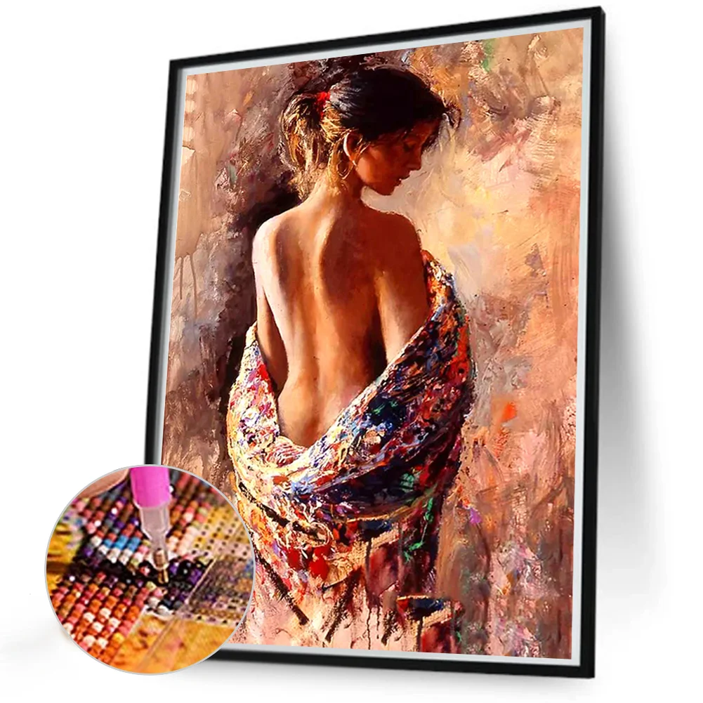 3pcs Diamond Painting - Full Round Drill - Women(Canvas|30*40cm)