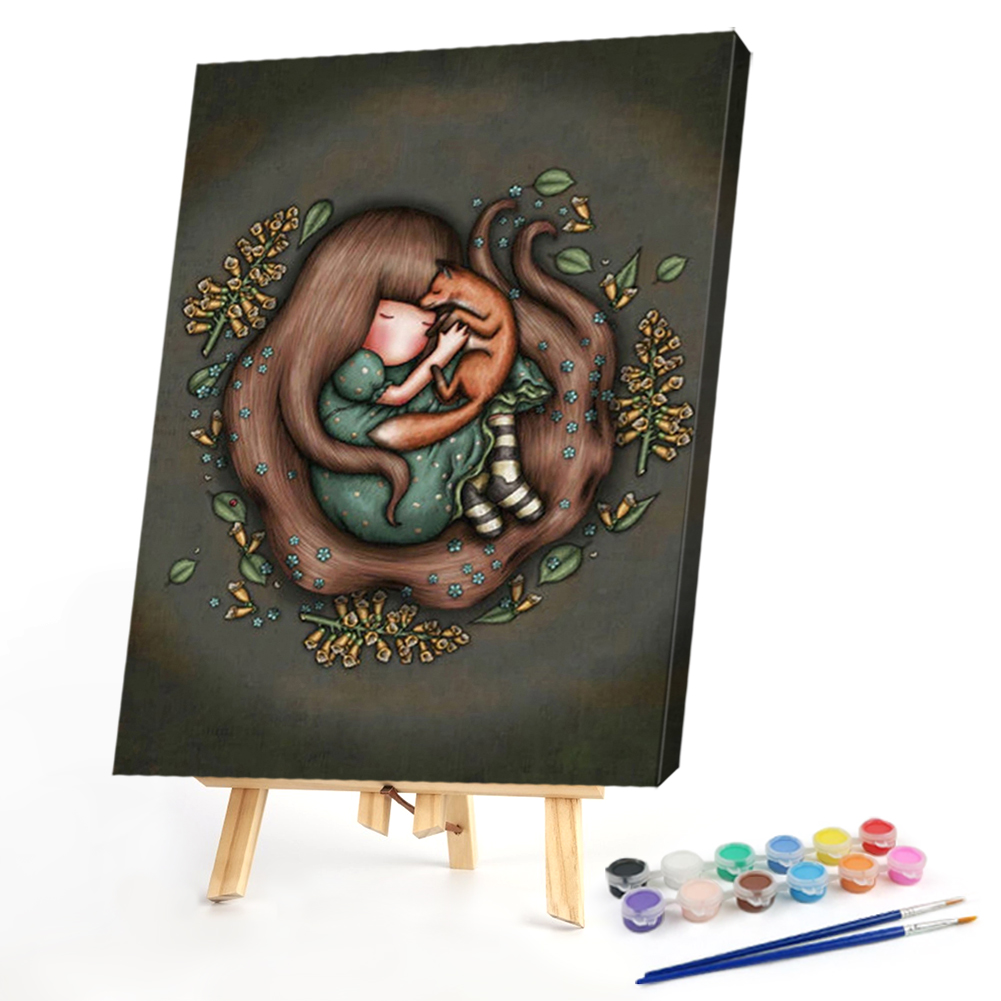 

40*50CM - Paint By Numbers - Little Baby Girl, 501 Original