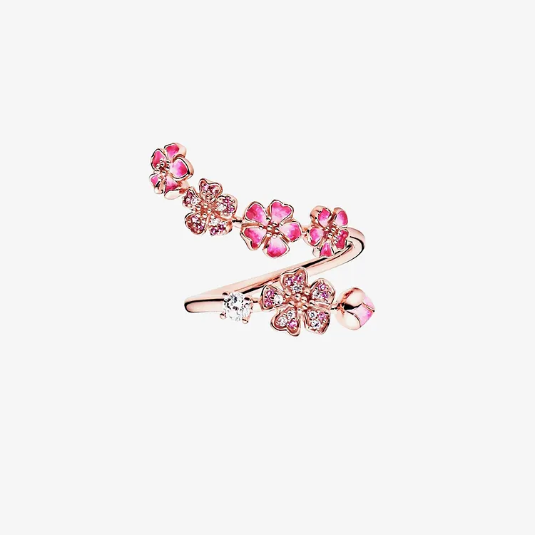 Peach Blossom Open Ring