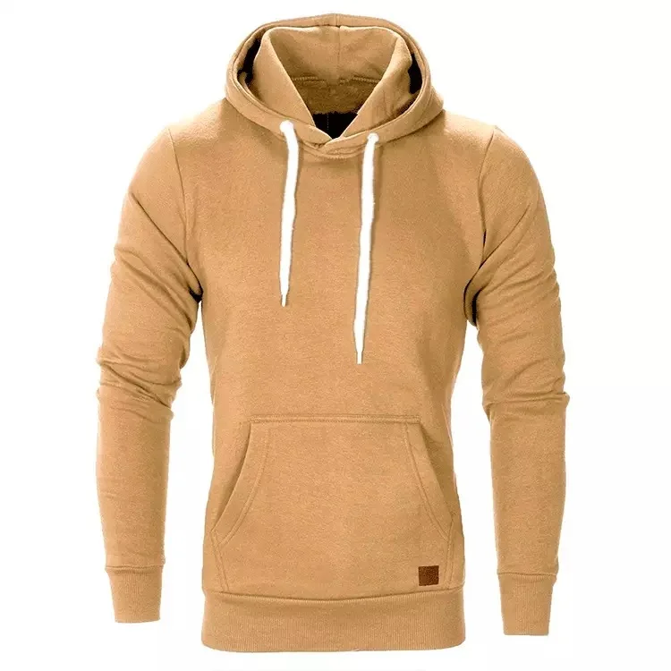 VChics Pure Color Casual Plus Fleece Hoodie