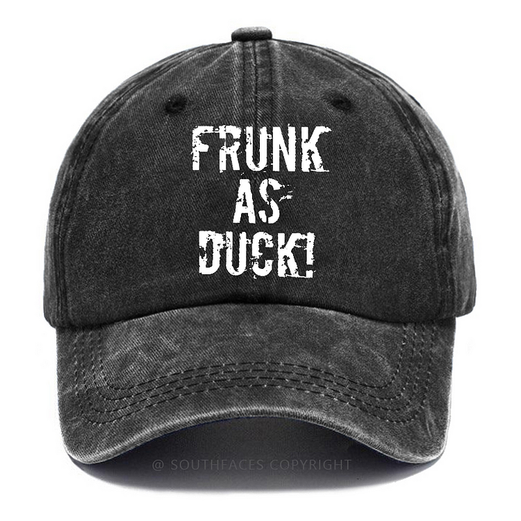 Frunk As Duck Funny Drunk Print Hats