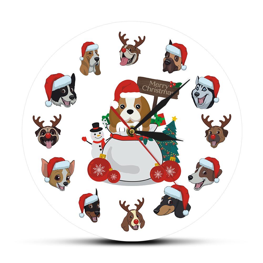 

Merry Christmas - Frameless Acrylic Wall Clock, 501 Original