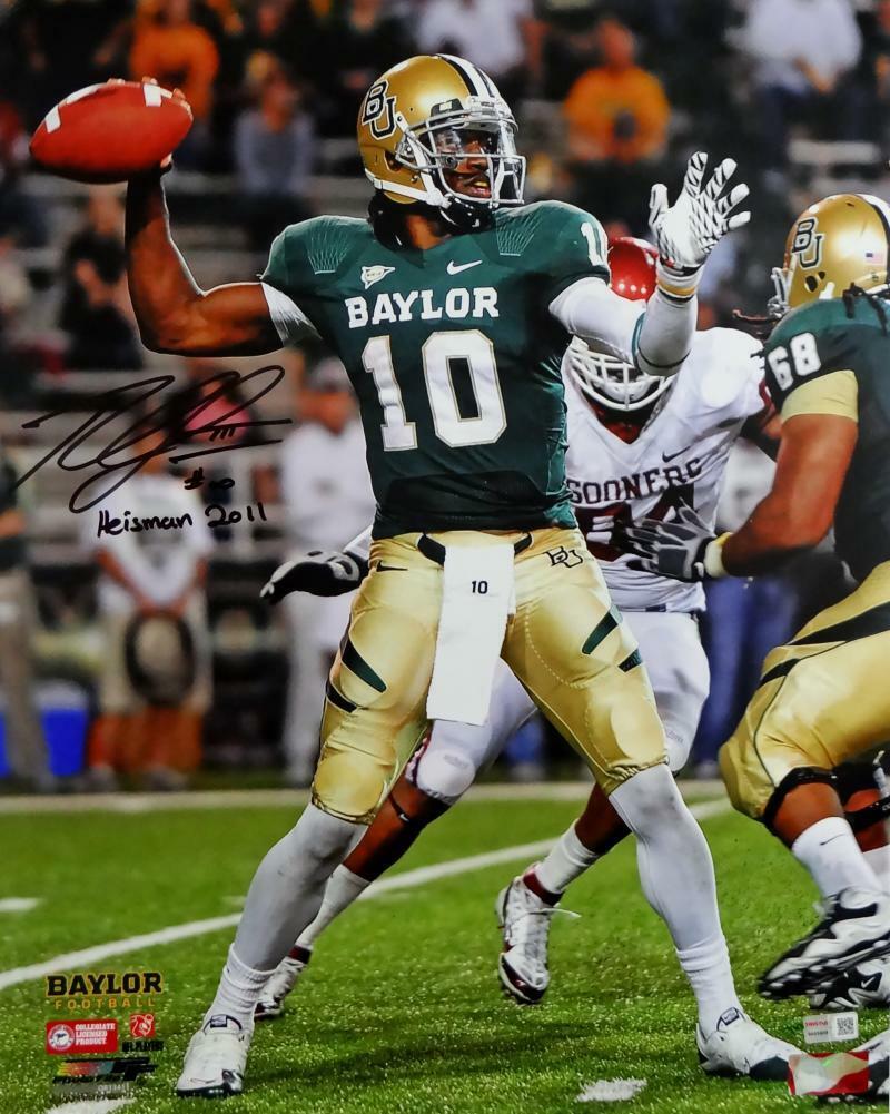 Robert Griffin III Autographed 16x20 VS Oklahoma PF Photo Poster painting w/Heisman-TriStar Auth