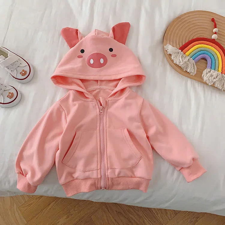 Baby Toddler Animal Casual Hooded Outerwear