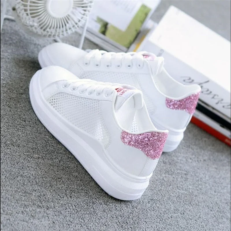 Female Flat Casual Shoes 2021 New Spring Summer Women Vulcanized Shoes Women's Shoes Sneakers White Shoes Woman Zapatillas Mujer