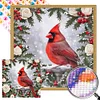 Cardinal En Couronne-Drille AB Ronde Peinture Diamant-45*45CM