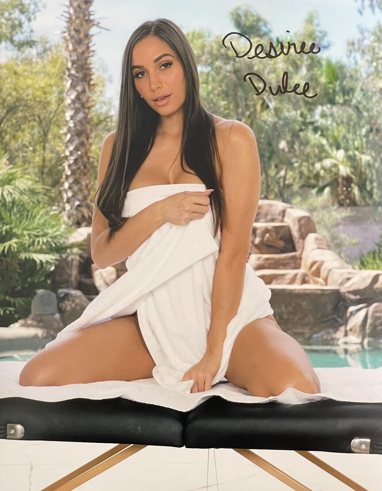 Desiree Dulce Signed Autographed Film Star Model 8x10 Photo Poster painting Beautiful Coa