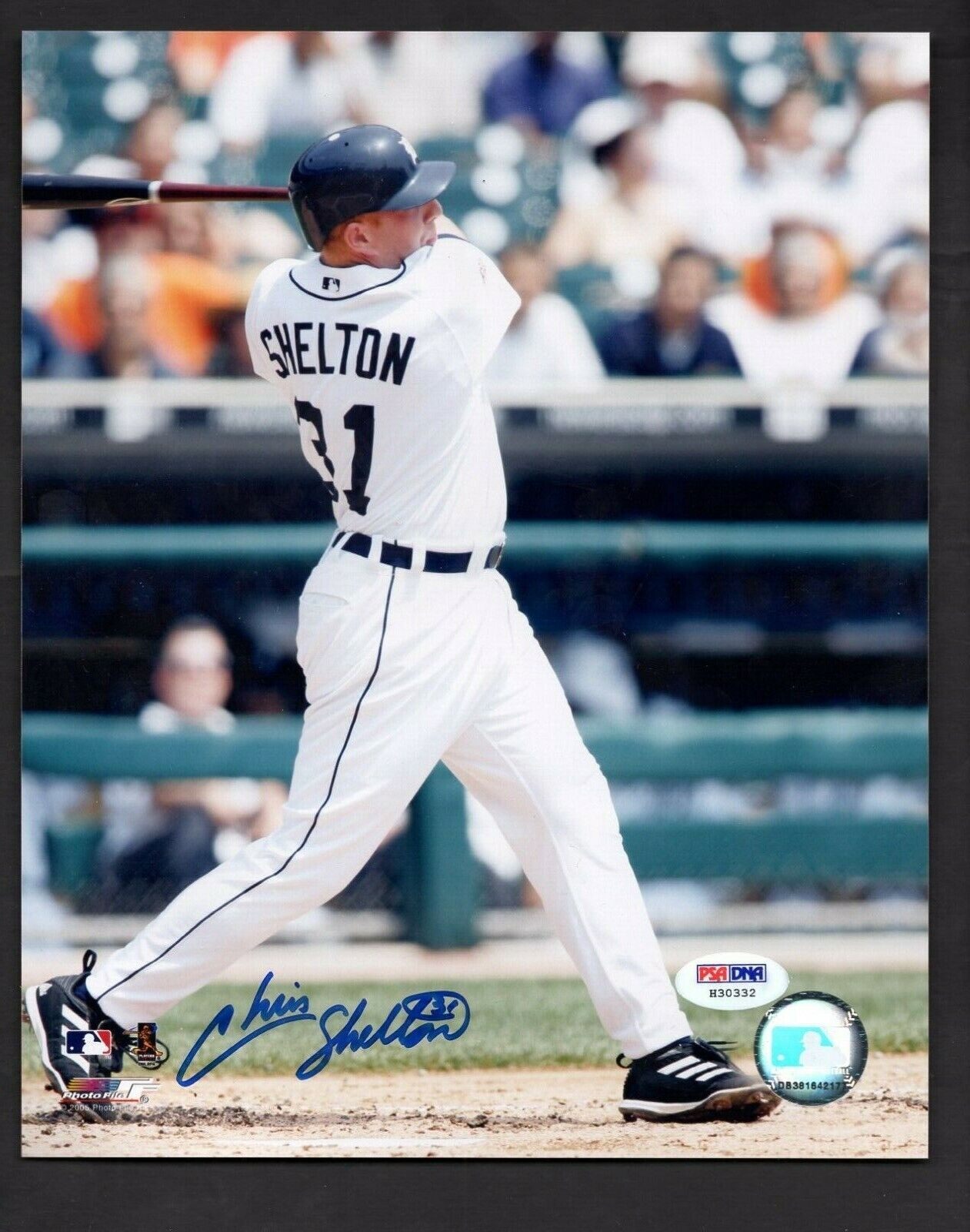 Chris Shelton Signed 8 x 10 Photo Poster painting PSA/DNA Detroit Tigers SHIPPING IS