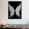 (30x40cm)Wings DIY Pearl Painting Framed Grape Handmade Pearl Material Art Kit Living Room Decor