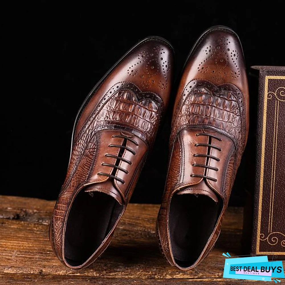 Men's Summer / Fall Daily Oxfords Pu Black / Brown