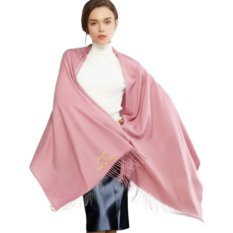 Personalized Women Scarf Pashmina Shawls Wraps for Evening Dress Bridesmaid Wedding Bridal Winter Warm Long Large Scarves