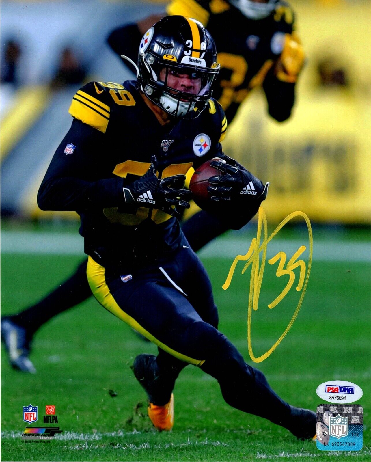 Minkah Fitzpatrick autographed signed 8x10 Photo Poster painting Pittsburgh Steelers PSA Witness