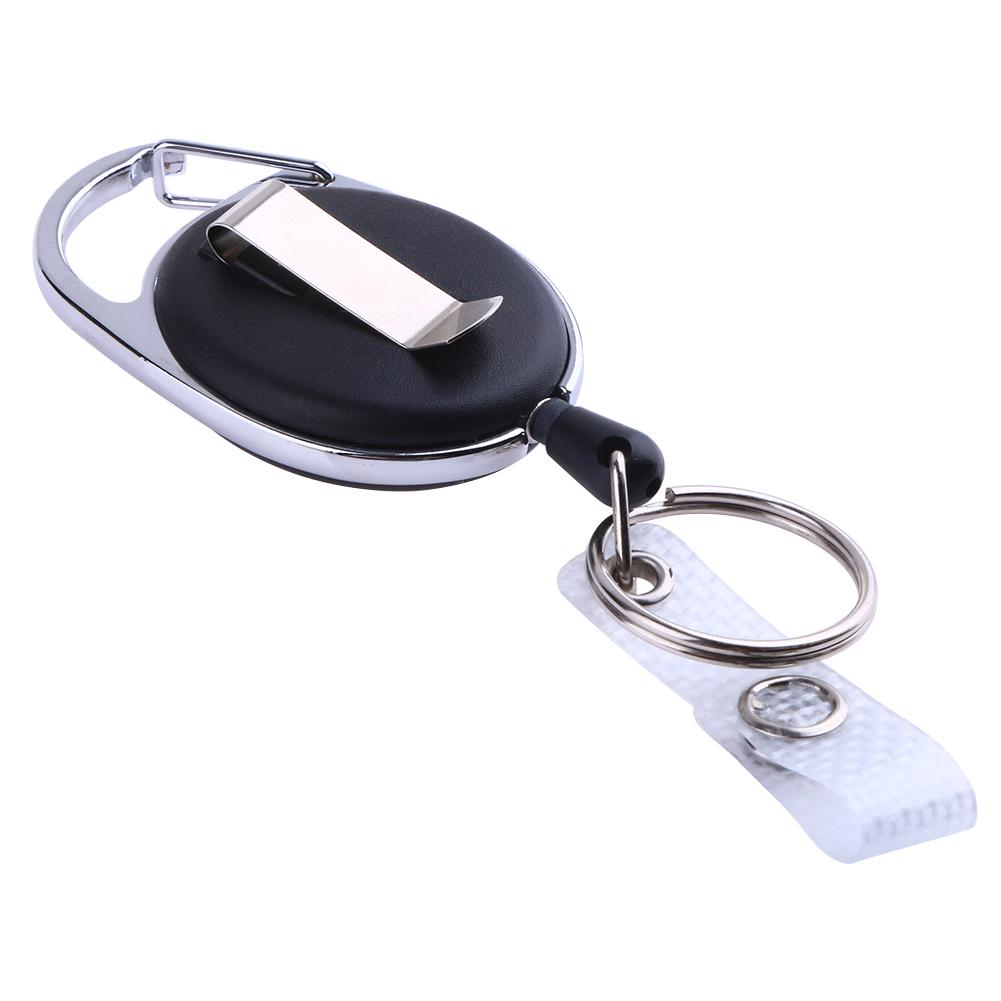 

Outdoor Survival EDC Nylon Rope Recoil Ring Retractable Key Chain with Clip, 501 Original