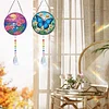 2pcs Butterfly Flower Diamond Painting Double-sided Crystal Window Suncatcher Craft Set Birthday Gifts Home Garden Decor Hanging Kit