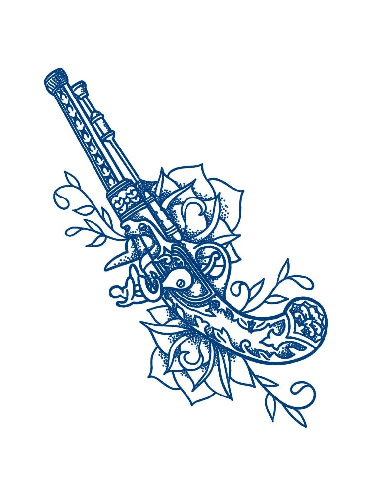 KT1-50 cross-border semi-permanent herbal juice tattoo sticker flower arm clavicle non-reflective simulation tattoo size pattern