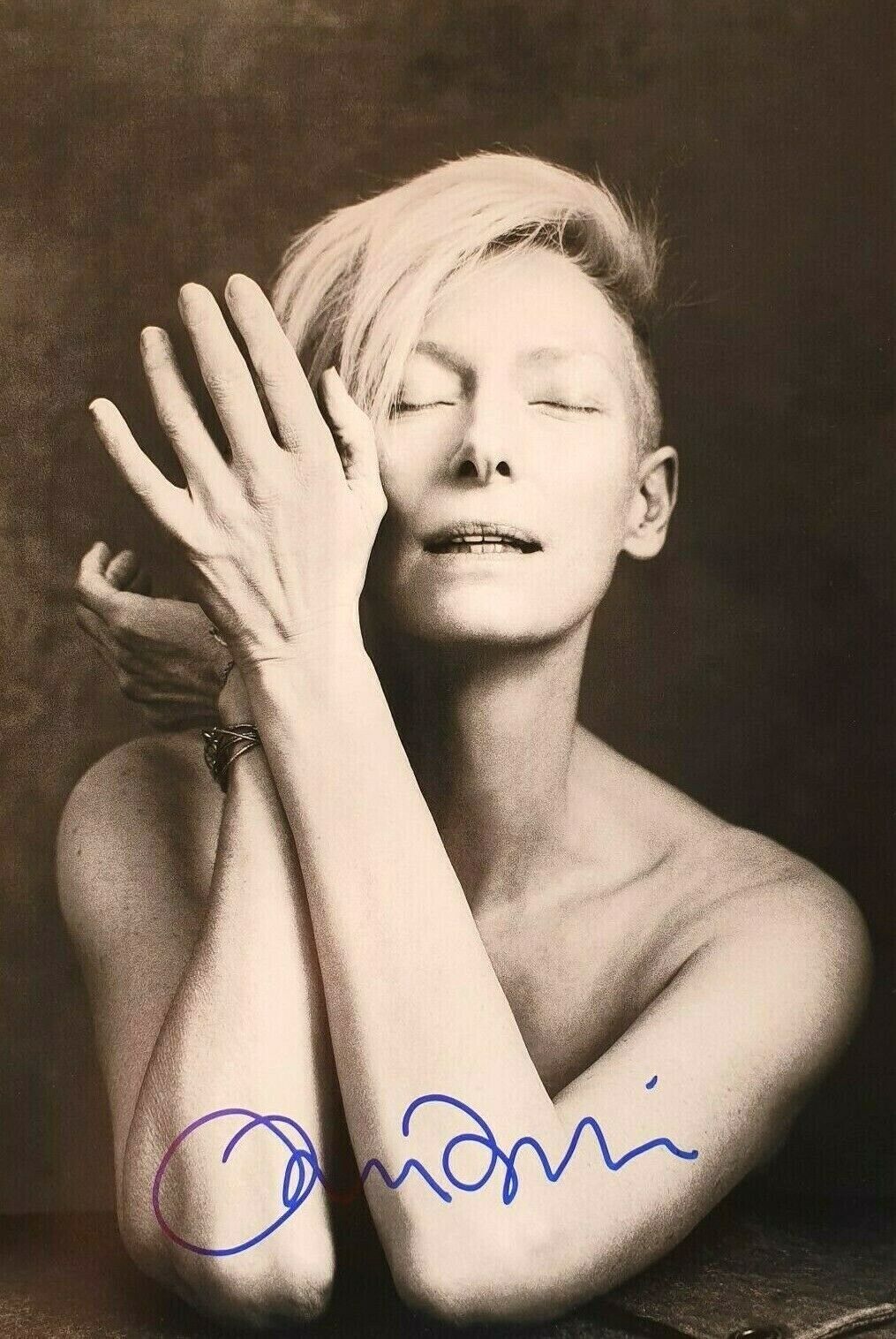 TILDA SWINTON In-Person Signed Autographed Photo Poster painting COA Pinocchio French Dispatch