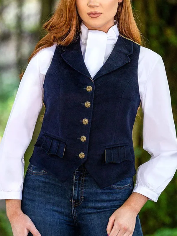 Vintage airy tweed ladies vest