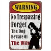 Funny Warning - Vintage Metal Signs(12*16Inch) - Warning