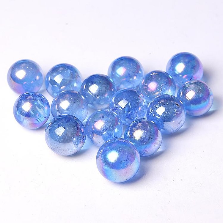 0.5-0.7'' High Quality Dark Blue Aura Crystal Spheres Crystal Balls for Healing Crystal wholesale suppliers