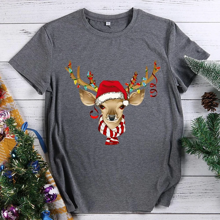 Deer Christmas  T-Shirt-614484-Annaletters