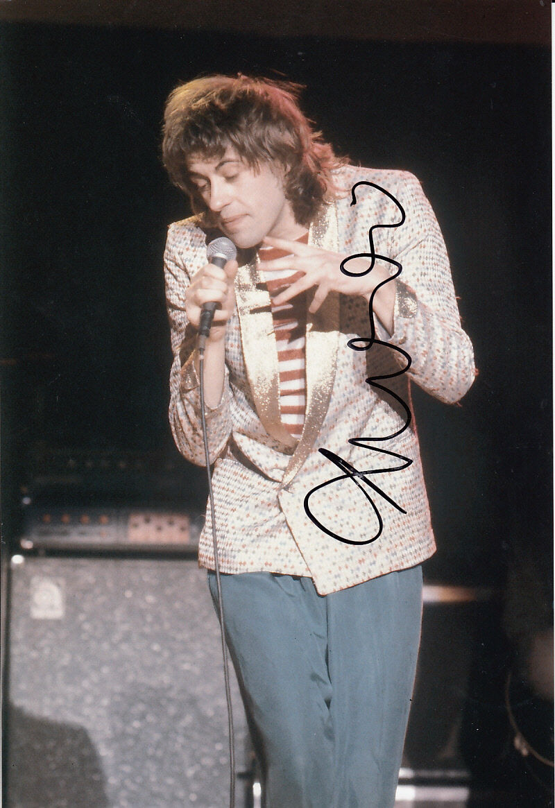 The Boomtown Rats Bob Geldof Hand Signed Photo Poster painting I Don't Like Mondays 1.