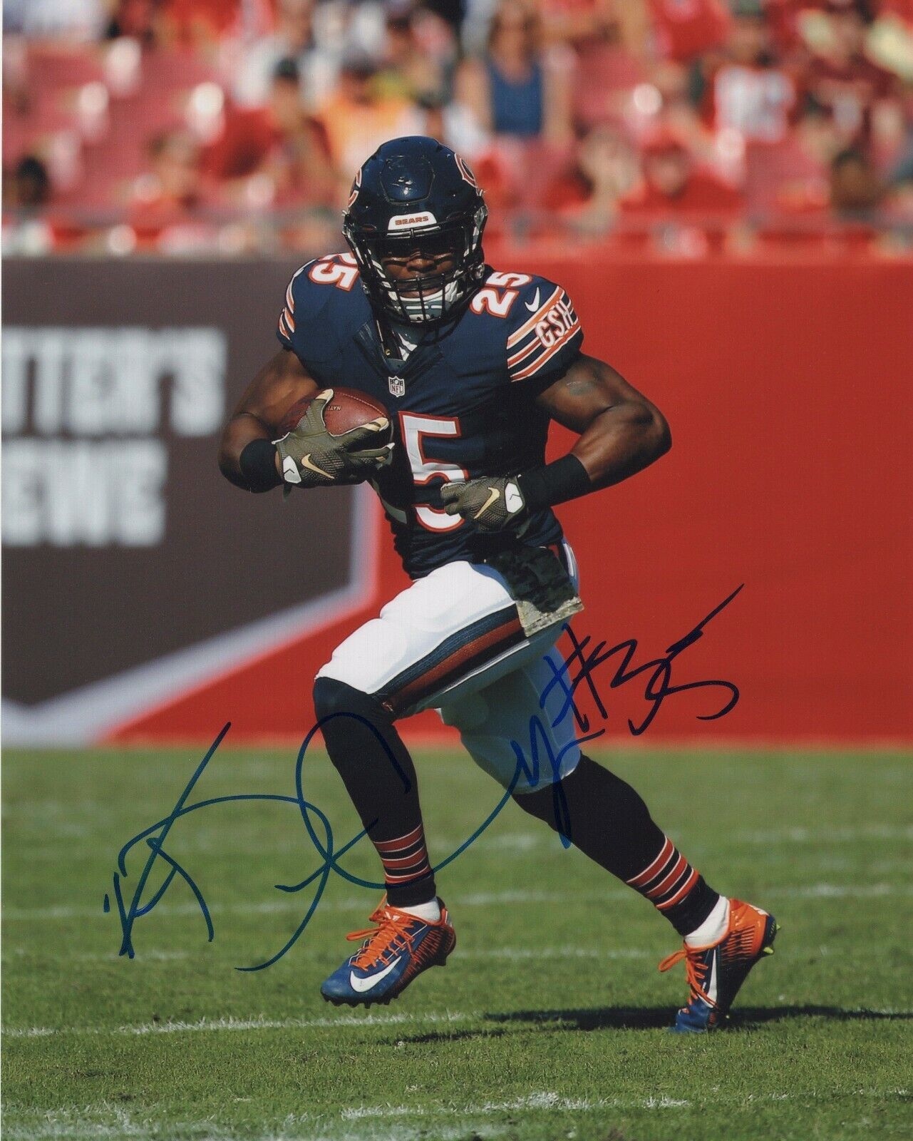 KA'DEEM CAREY SIGNED AUTOGRAPH CHICAGO BEARS 8X10 Photo Poster painting EXACT PROOF