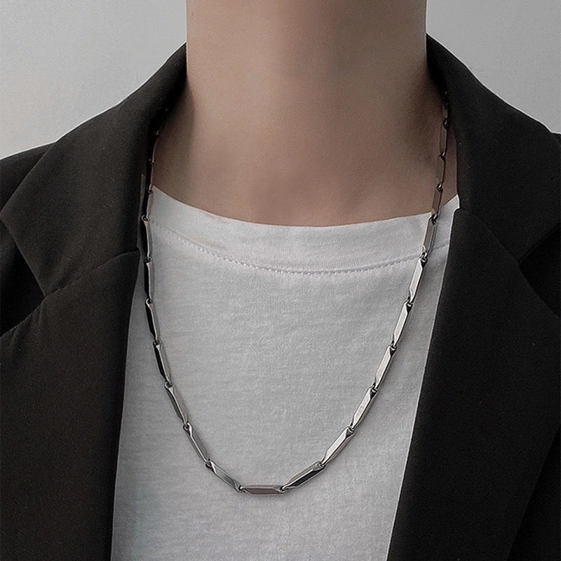 Hip-Hop Retro Solid Color Men’S Necklace