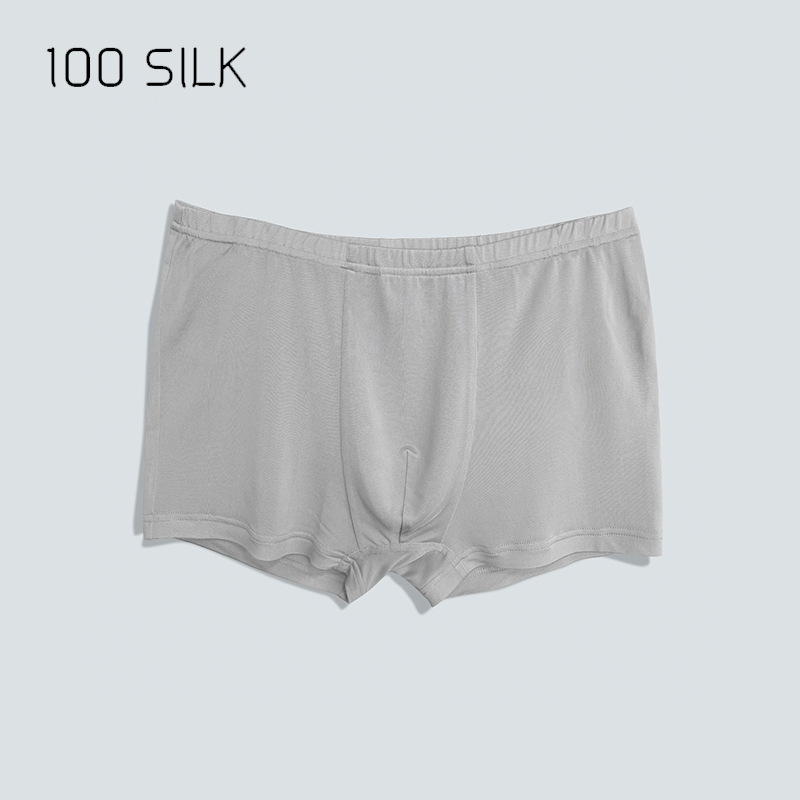 Men's 100 Silk Boxer Briefs 3Pack