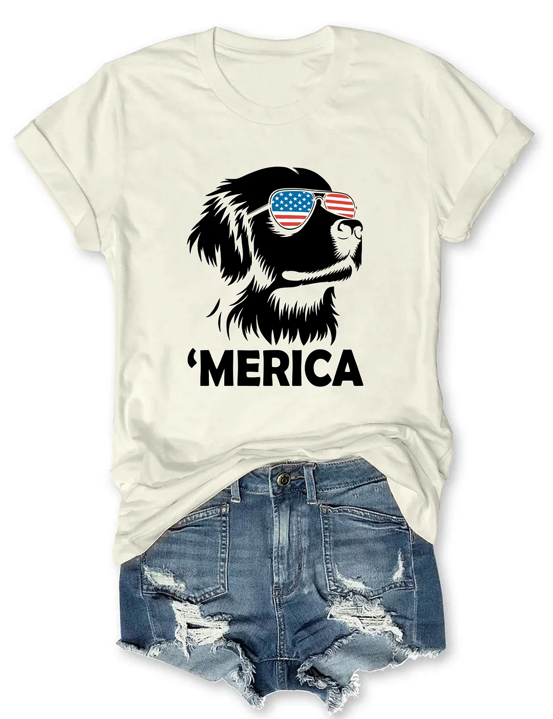Golden Retriever 4th Of July T-shirt
