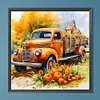 (40*40cm)Autumn Pumpkin Car - Full Round Drill Diamond Painting
