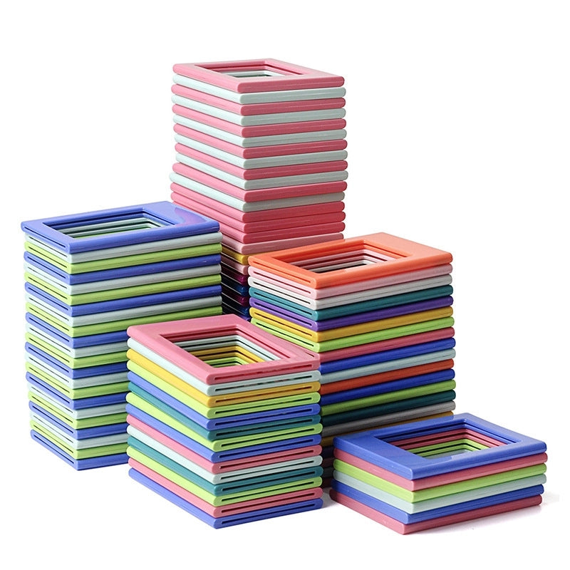 Casual Solid Color ABS Magnet Magnetic Photo Frame