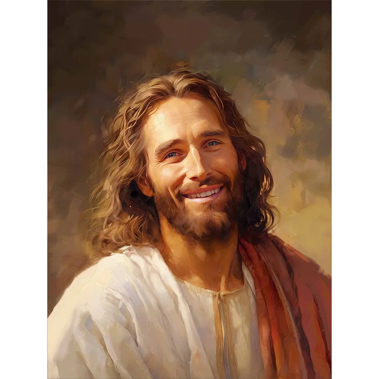 Jesus 30*40CM (Canvas) Full Round Drill Diamond Painting gbfke