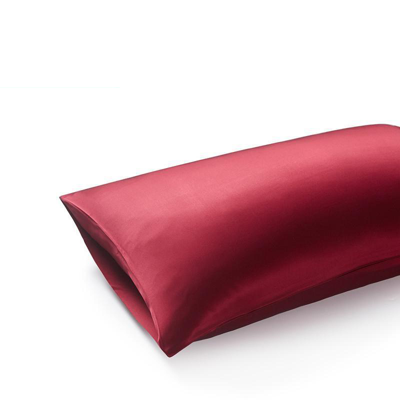 22 Momme Terse Double-Sided Silk Pillowcase Red