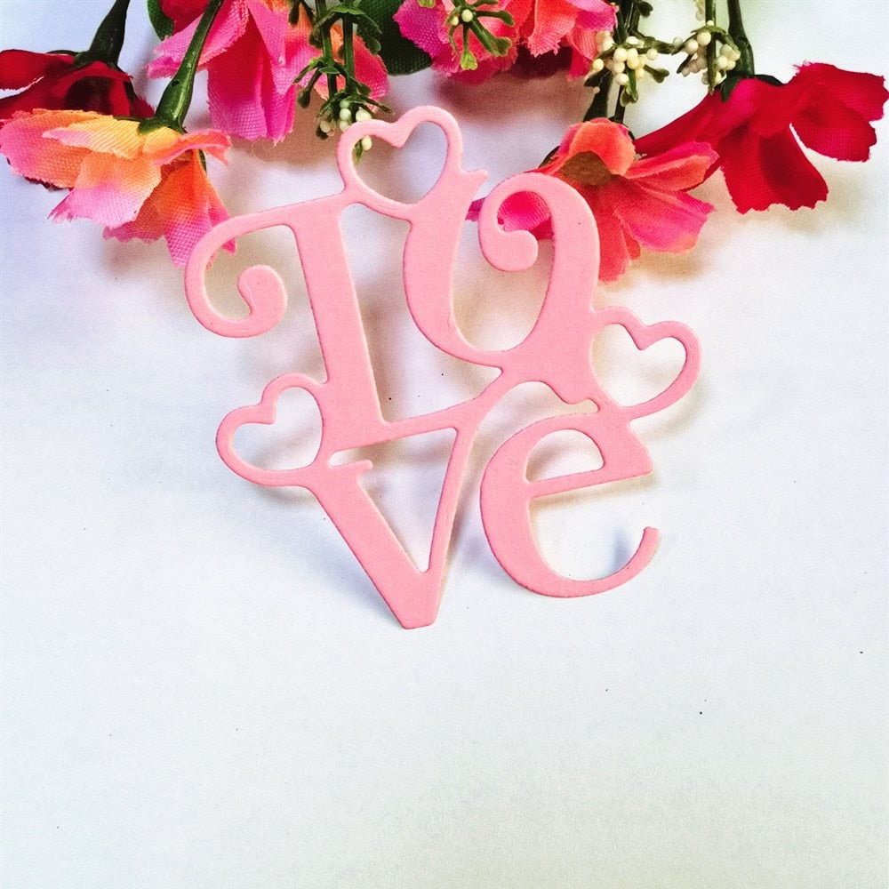 Heart Love Metal Cutting Dies Stencil Template For DIY Scrapbooking Embossing Paper Greeting Card Album Decor Mold Craft Dies