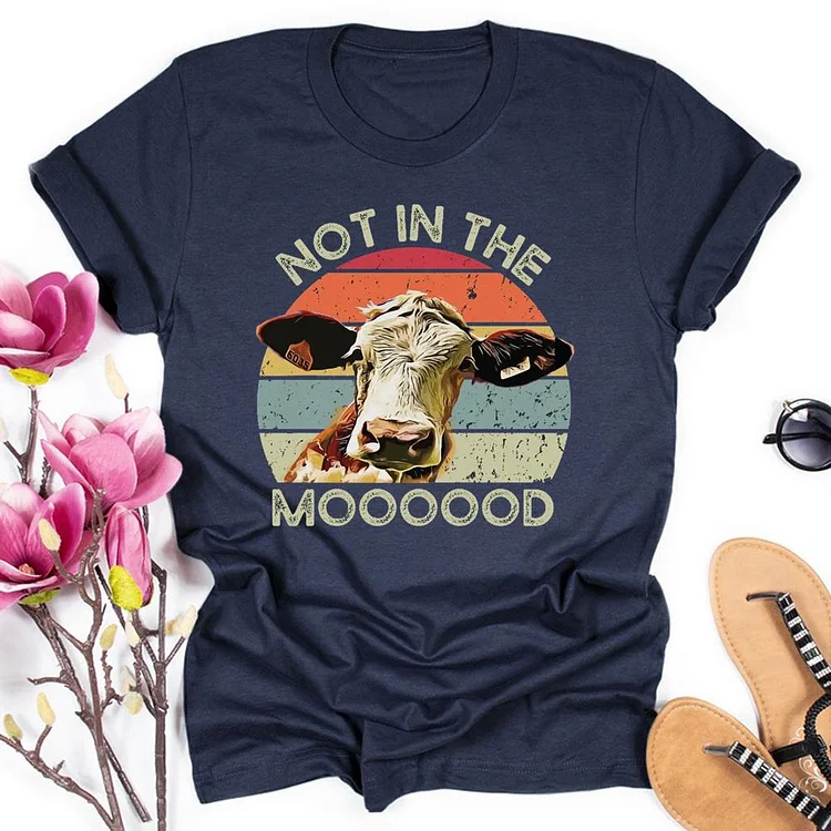 Cow Not In The Mooooooo Round Neck T-shirt