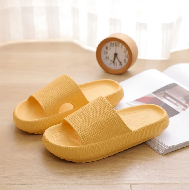 Men Thick Platform Home Slippers Women Fashion Soft Sole EVA Indoor Slides Shoes Woman Sandals 2021 Summer Non-slip Flip Flops