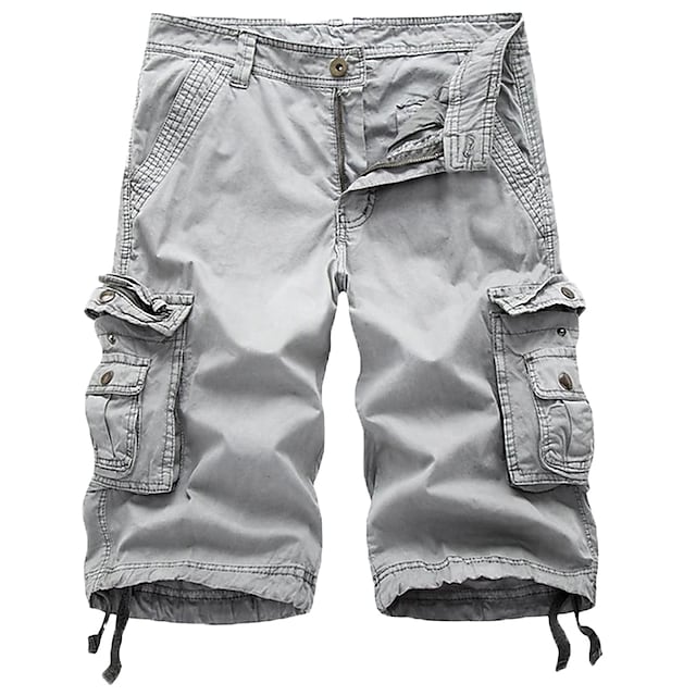 Gray cargo shorts color option