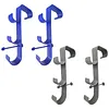 2pcs Pool Leaf Skimmer Net Holder Multifunctional Hook Design Skimmer & Cleaning Tool Bracket No-Drill Clip Installation for Home Swimming Leisure Time