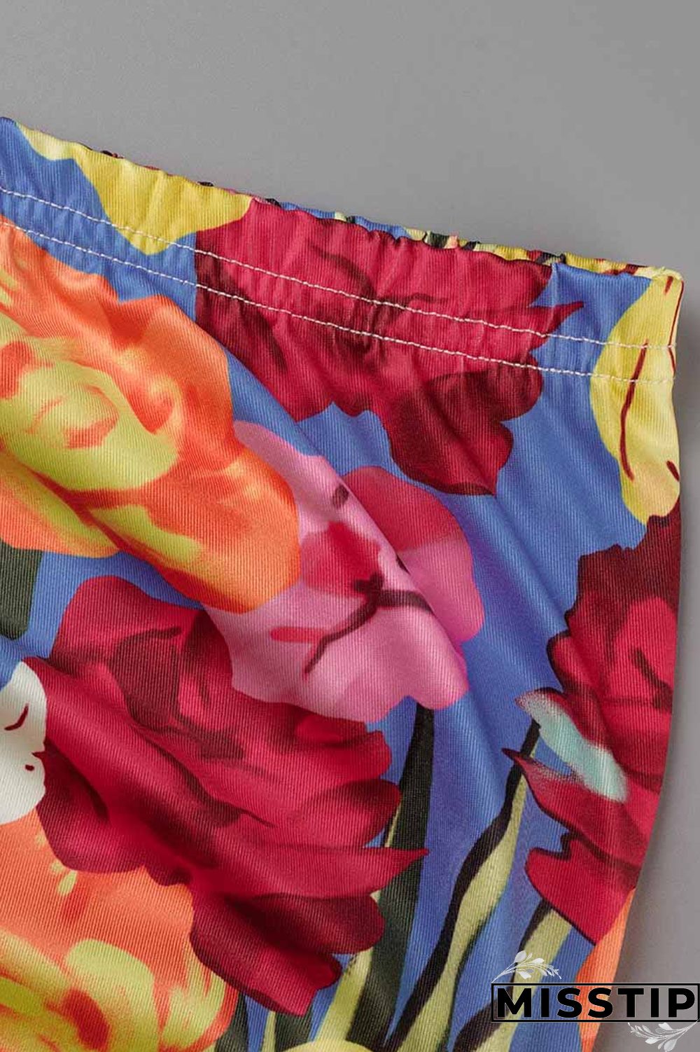 Leopard Print Fashion Street Print Patchwork Halter Sleeveless Two Pieces