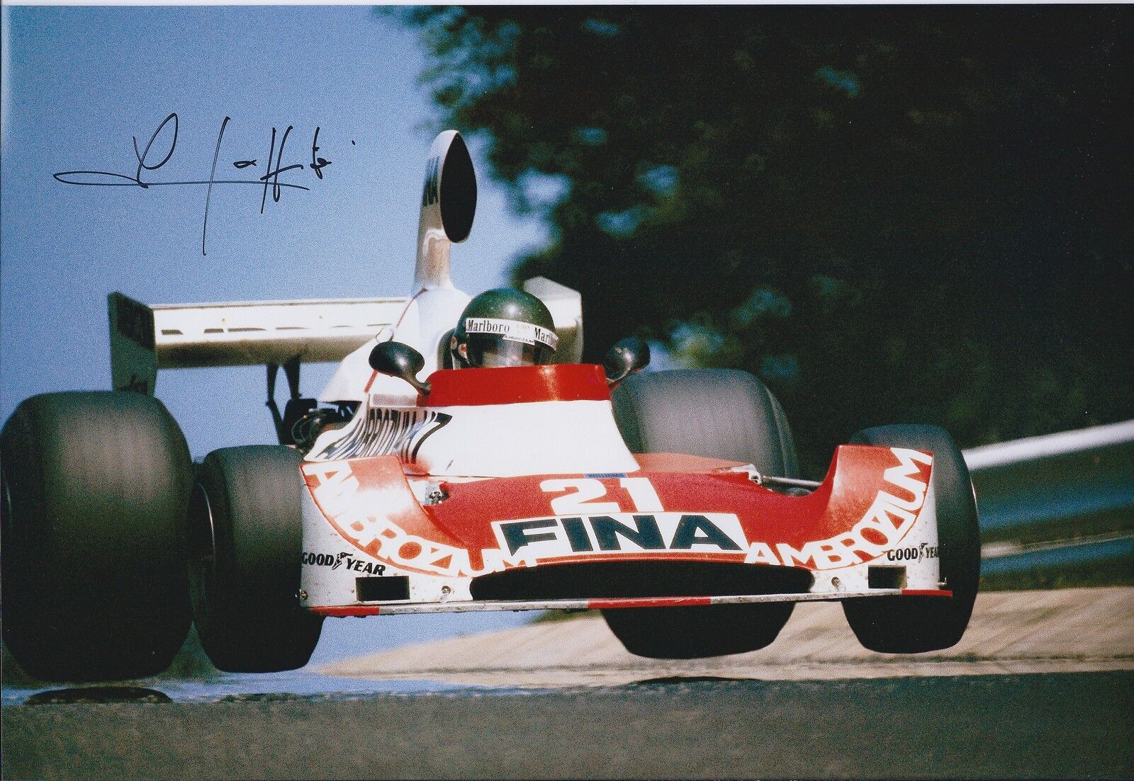 Jacques LAFFITE Signed WILLIAMS Cosworth 12x8 Photo Poster painting AFTAL COA Autograph