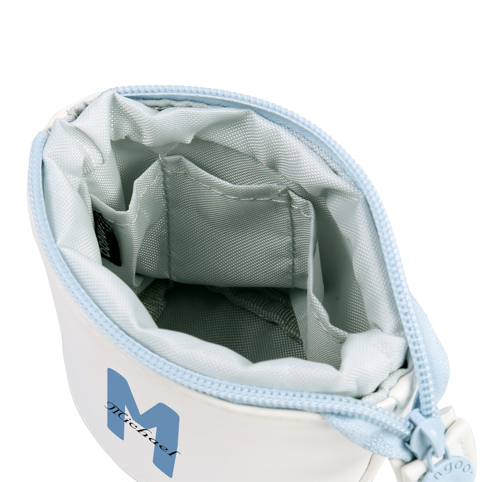 Personalised Pencil Case Custom Name & Letter Pen Pouch Canvas PU Leather Back To School Gift for Kids-Jessemade AU