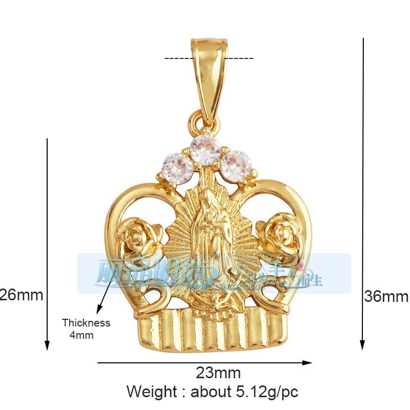 1 Piece 17*24mm 20 * 23mm Copper Human Pendant Jewelry Accessories