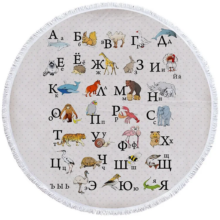 Alphabet - Circle Tapestry - 1.5M