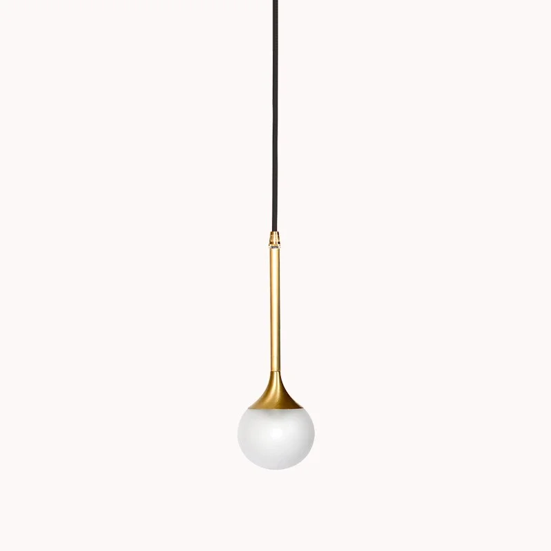 Post-modern Led Pendant Lights Minimalism Iron Pendant Lamp Cafe Bar Copper Gold Luxury Dinning Room Hanging Lamp Light Fixtures