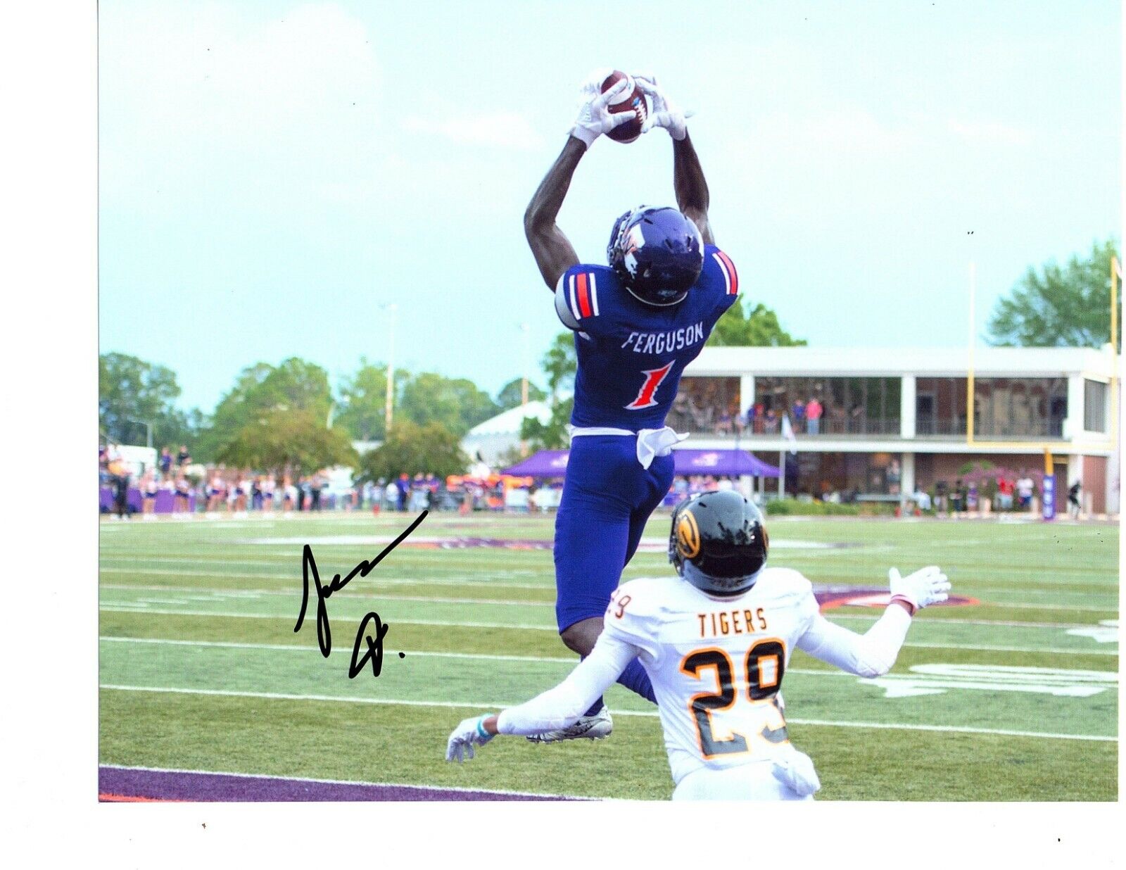 Jazz Ferguson Northwestern State Demons signed autographed 8x10 football Photo Poster painting