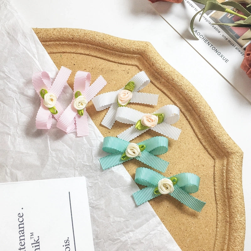 Women's Minimalist Classic Style Bow Knot Cloth Hair Clip