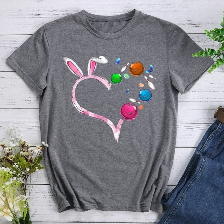 Rabbit Lover Bowling T-shirt Tee -013504-Annaletters