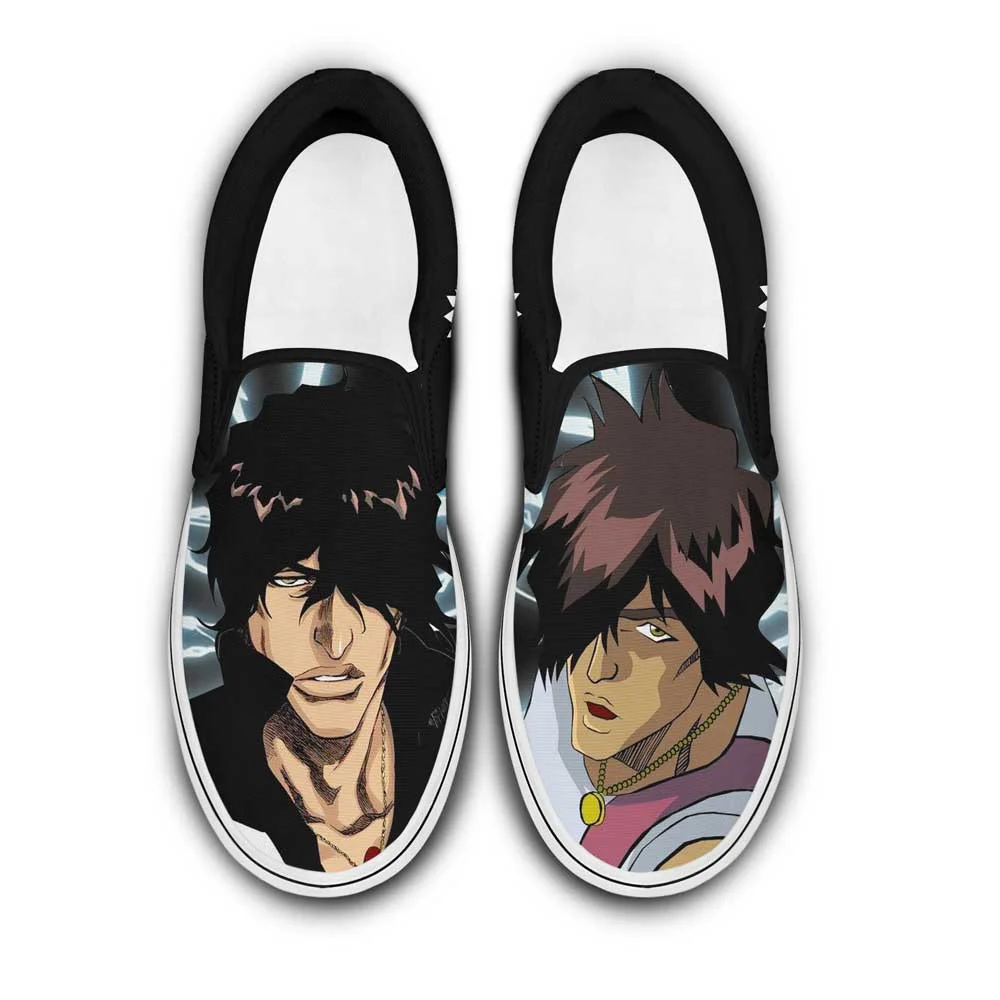 Kingofallstore - Yasutora Sado Chad Slip-On Shoes Canvas Custom Anime Bleach Shoes